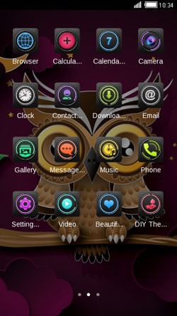 Owl CLauncher Android Theme Image 2