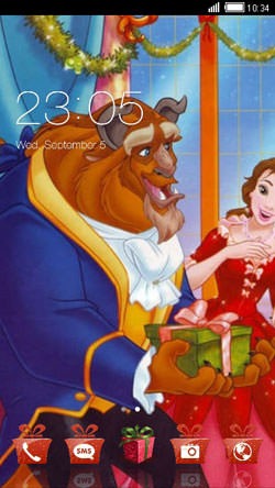 Beauty And Beast CLauncher Android Theme Image 1
