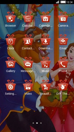 Beauty And Beast CLauncher Android Theme Image 2