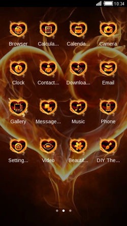 Love Heat CLauncher Android Theme Image 2