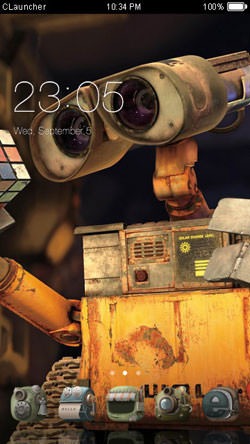 Wall-E CLauncher Android Theme Image 1