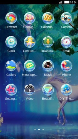 Unicorn CLauncher Android Theme Image 2