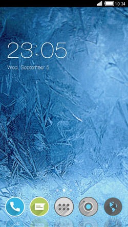 Ice Crystals CLauncher Android Theme Image 1