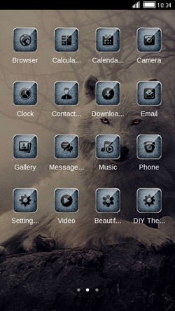White Wolf CLauncher Android Theme Image 2