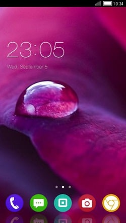 Purple Dew CLauncher Android Theme Image 1