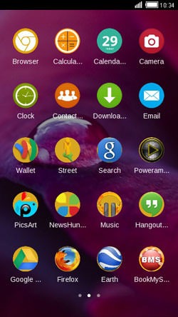 Purple Dew CLauncher Android Theme Image 2