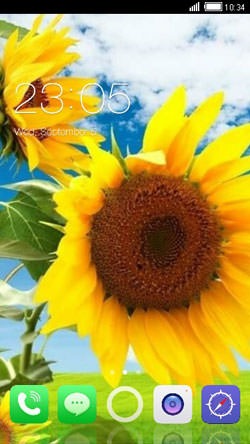 Sunflower CLauncher Android Theme Image 1