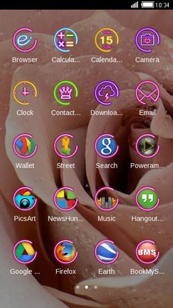 Rose CLauncher Android Theme Image 2