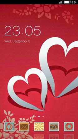 Hearts CLauncher Android Theme Image 1