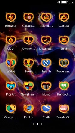 Smoke Heart CLauncher Android Theme Image 2