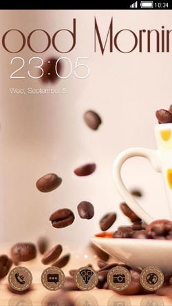 Good Morning CLauncher Android Theme Image 1