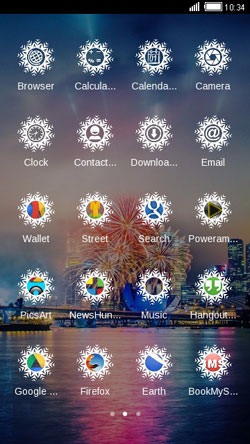 Fireworks CLauncher Android Theme Image 2