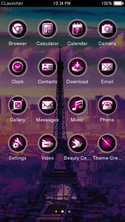 Paris CLauncher Android Theme Image 2