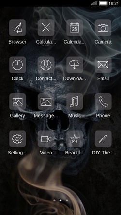 Dark Skull CLauncher Android Theme Image 2