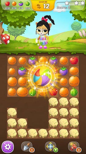 Emma The Cat: Fruit Mania Android Game Image 2