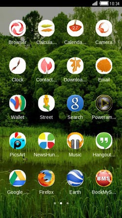 Green Trees CLauncher Android Theme Image 2