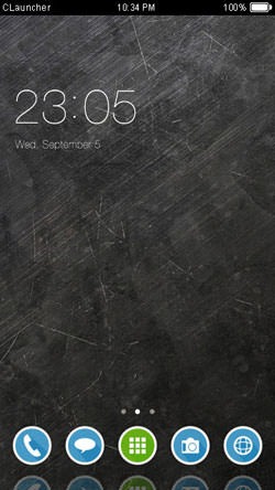 Black CLauncher Android Theme Image 1
