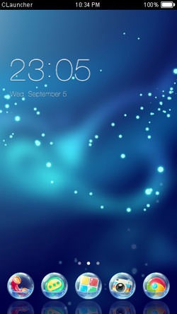 Glitter CLauncher Android Theme Image 1