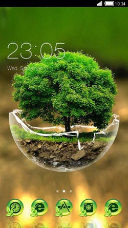 Little Garden CLauncher Android Theme Image 1