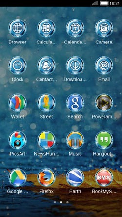 Water Leaf CLauncher Android Theme Image 2