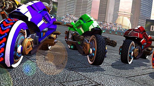 Demolition Derby Future Bike Wars Android Game Image 1