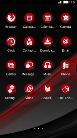 Red CLauncher Android Theme Image 2