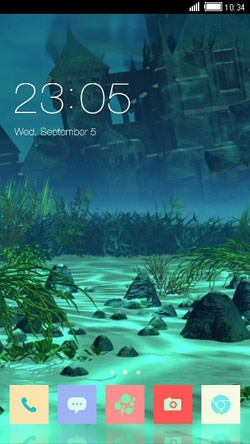 Under Water CLauncher Android Theme Image 1