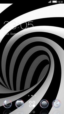 Black &amp; White CLauncher Android Theme Image 1