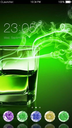 Glass CLauncher Android Theme Image 1