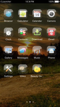 Sunset CLauncher Android Theme Image 2