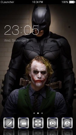 Batman &amp; Joker CLauncher Android Theme Image 1