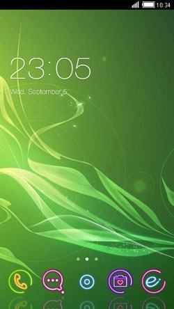 Green CLauncher Android Theme Image 1