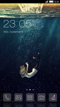 Drown CLauncher Android Theme Image 1