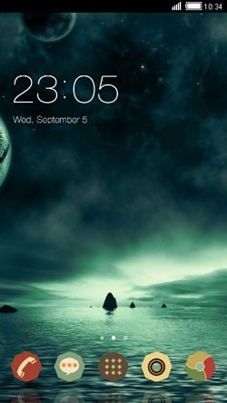 Dark Sky CLauncher Android Theme Image 1