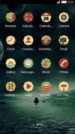 Dark Sky CLauncher Android Theme Image 2