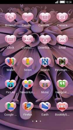 Love Flower CLauncher Android Theme Image 2