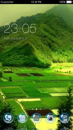 Greenery CLauncher Android Theme Image 1