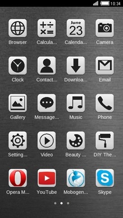 Metal CLauncher Android Theme Image 2