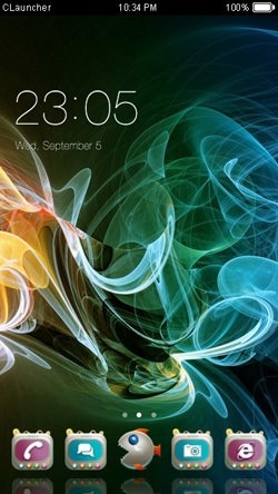 Smoke CLauncher Android Theme Image 1