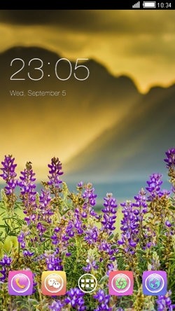 Violet CLauncher Android Theme Image 1
