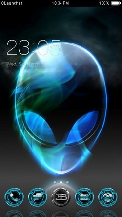 Alien CLauncher Android Theme Image 1