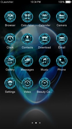 Alien CLauncher Android Theme Image 2