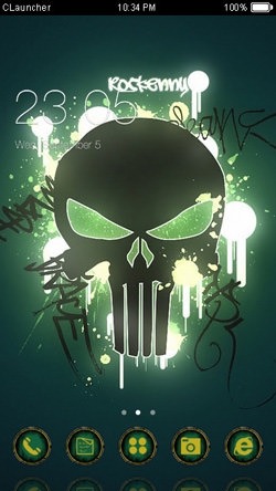Punisher CLauncher Android Theme Image 1