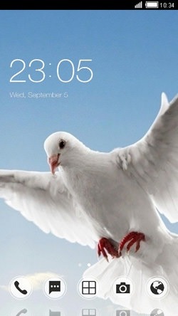 Dove CLauncher Android Theme Image 1