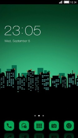 Green City CLauncher Android Theme Image 1