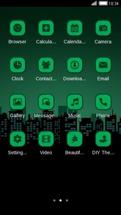 Green City CLauncher Android Theme Image 2