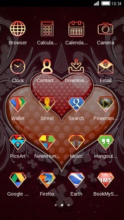 Hearts CLauncher Android Theme Image 2