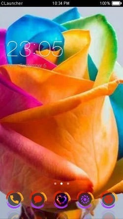 Colorful Flower CLauncher Android Theme Image 1
