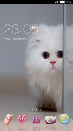 Kitten CLauncher Android Theme Image 1