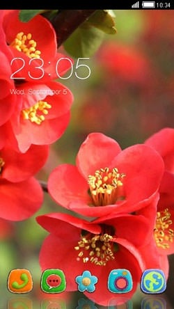 Flowers CLauncher Android Theme Image 1